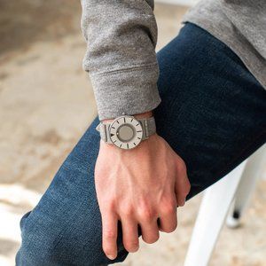 Eone The Bradley Compass timepiece titanium magnetic braille minimalist watch